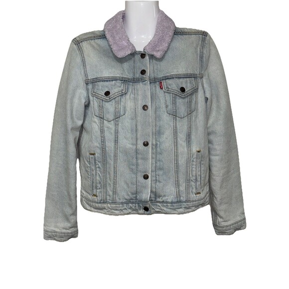 Levi's Jackets & Blazers - LEVI'S Women's Jean Jacket  Lavender Light Wash Size Medium
